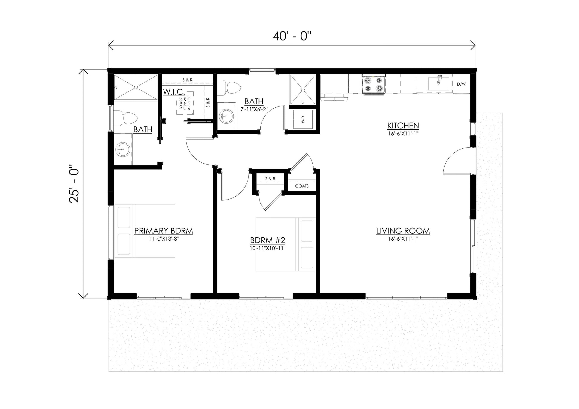 Modern Rectangular Home Plans Modern Style House Plan 3 Beds 2 Baths