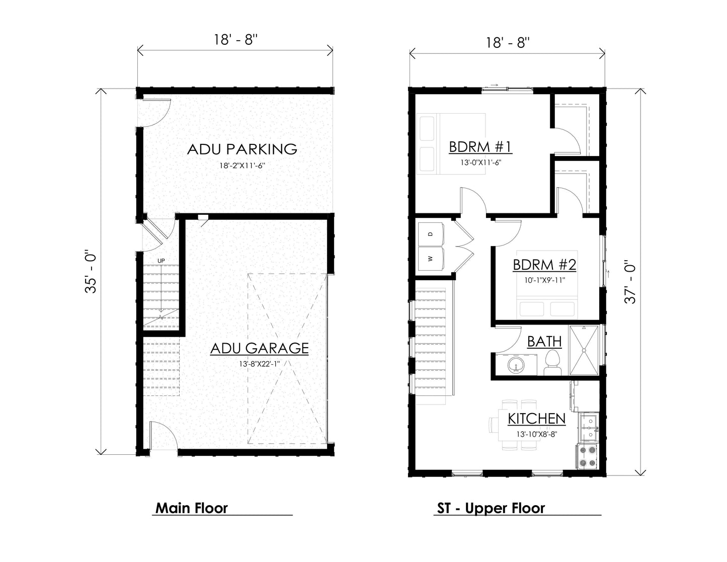 Farmhouse ADU House Plan #24002