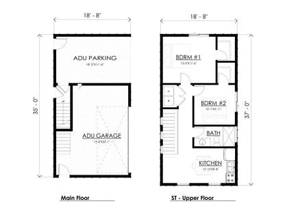 Farmhouse ADU House Plan #24002